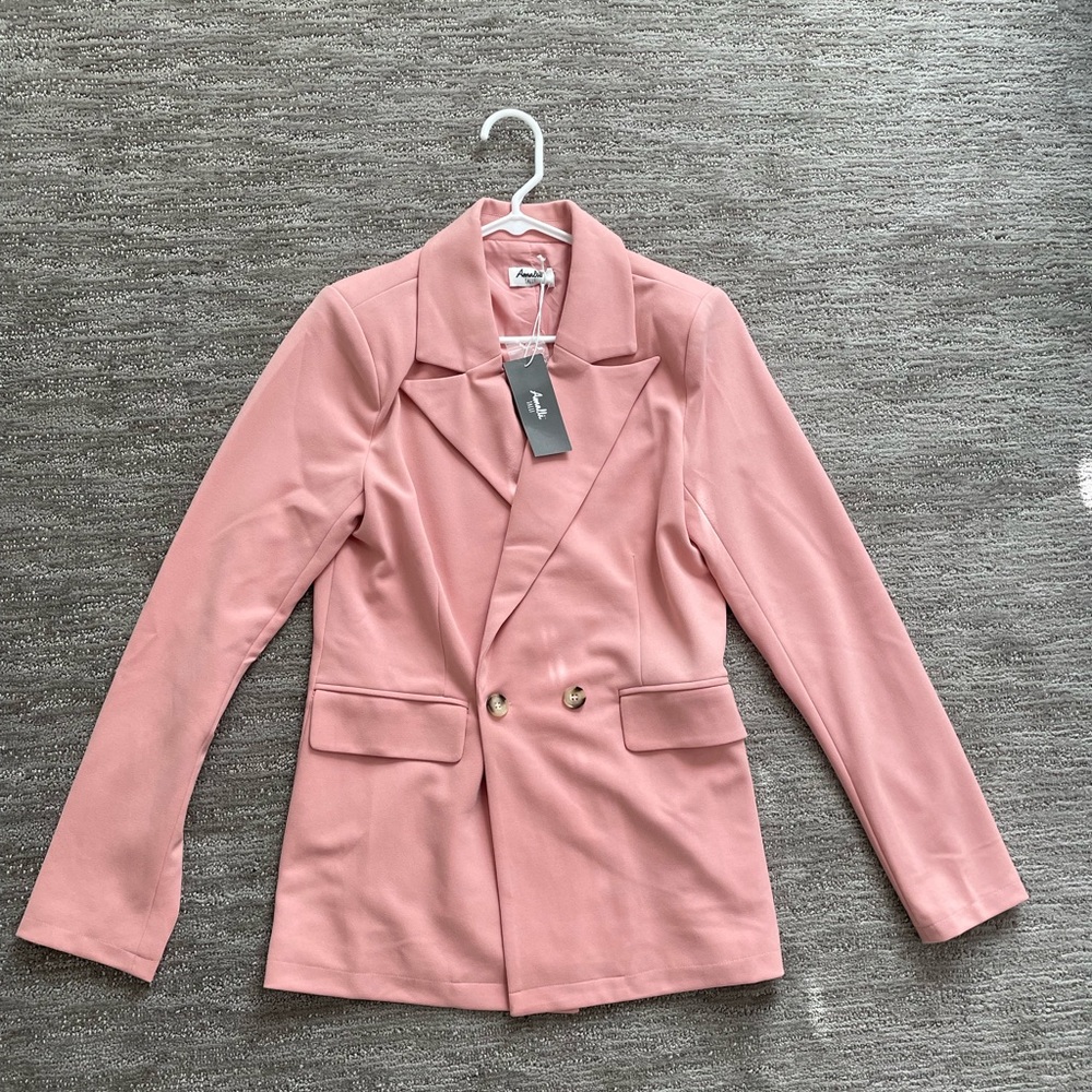 TALL small Amalli Talli pink blazer long sleeves
